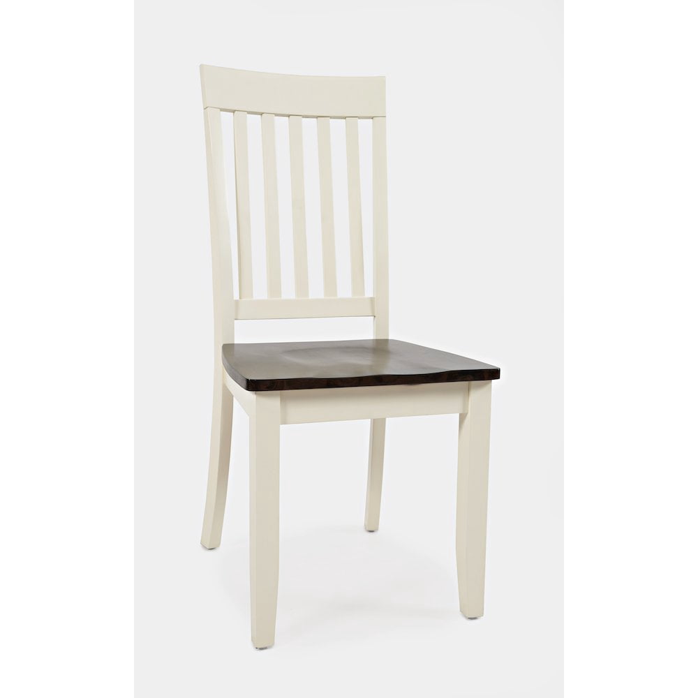 Starlight Canyon Home White Solid Wood Dining Chairs (Set of 2) with ...