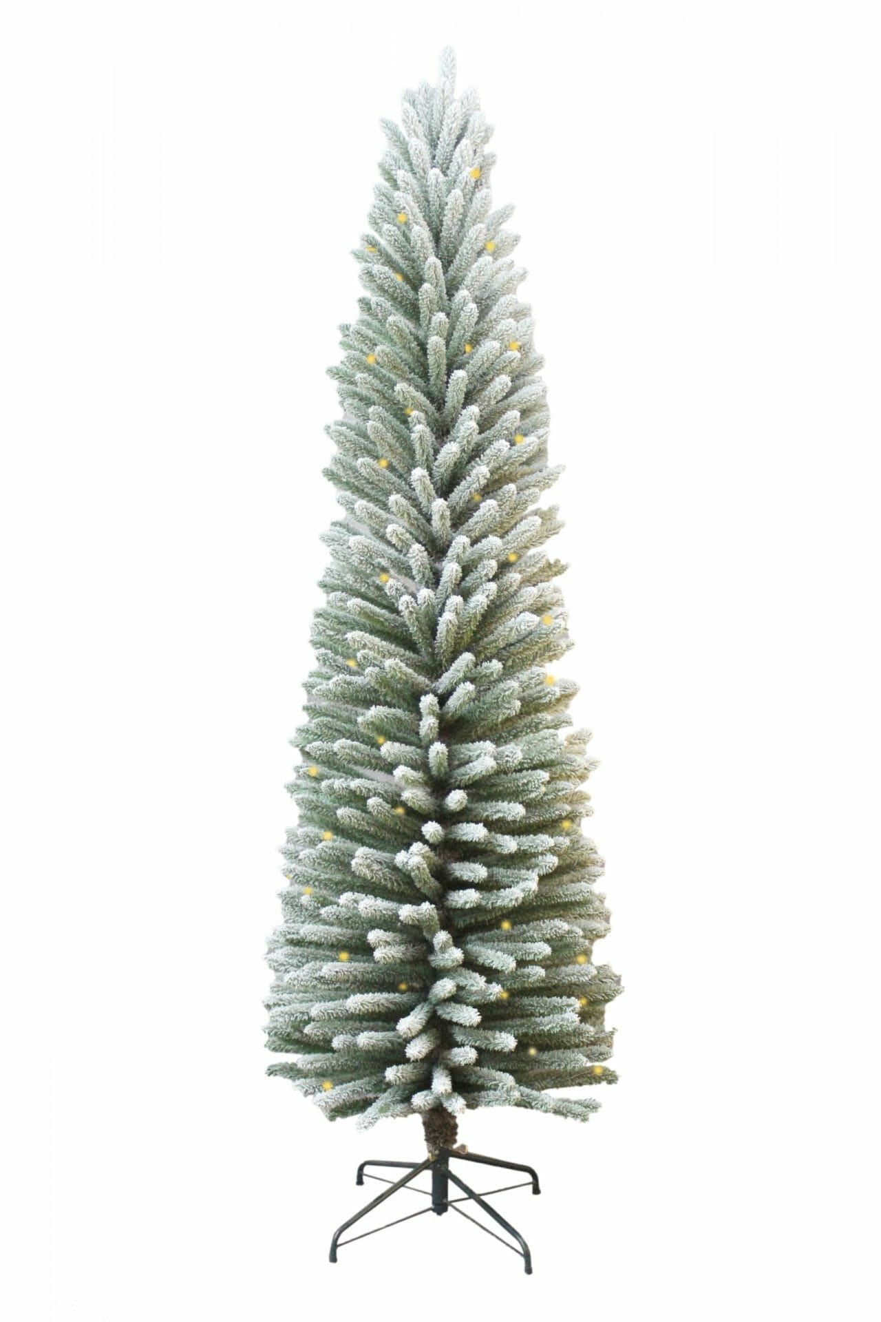 Starlight Collection, Green/White PVC Artificial Frosted Christmas Tree