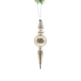 thumbnail image 1 of Starlight Collection, Platinum Glass Hanging Round Finial Ornament (Pack of 3), 1 of 1