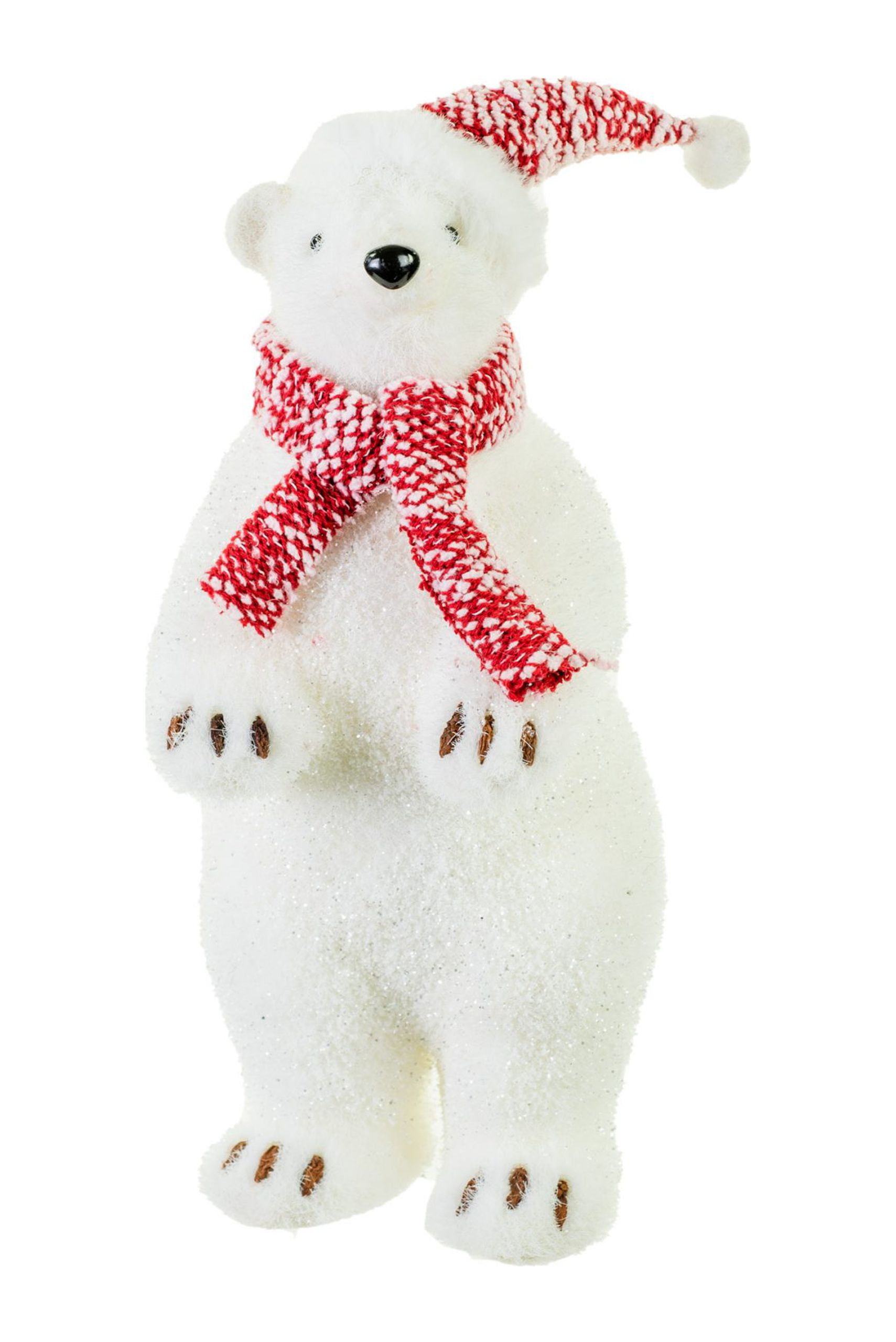 Starlight Collection, White Styrofoam Glittered Christmas Polar Bear ...