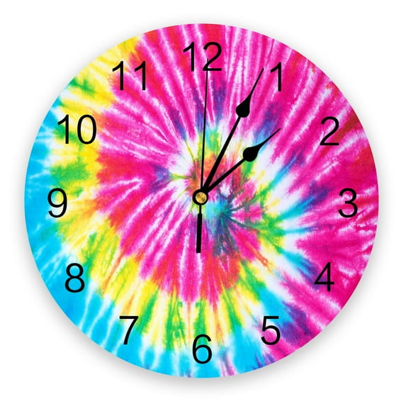 Starlight Dream Round Wall Clock Acrylic Hanging Silent Time Clock Home Interior Bedroom Living Room Office Decoration(10 Inch)