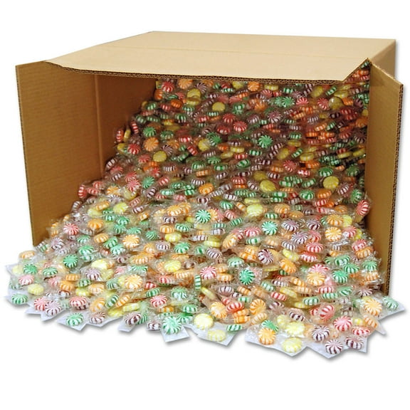 Assorted Fruit Starlights - 3 Pounds - Pinwheel Fruit Candies - Fruit Flavored Hard Candy - Individually Wrapped -Office, Desk, Classroom