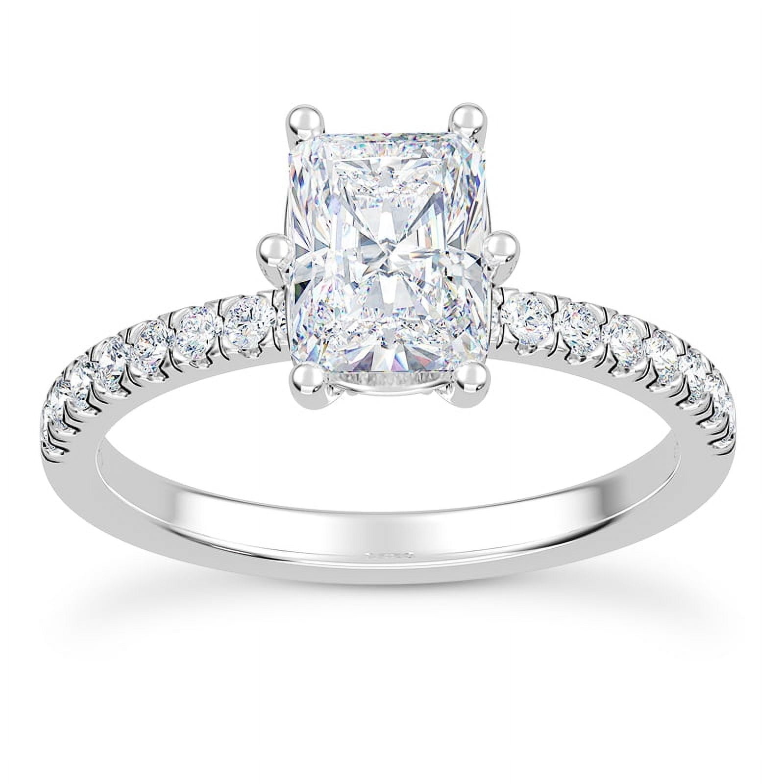 Starlight Jewelry 2.02 Ct Radiant Cut Solitaire Engagement Ring - Lab ...