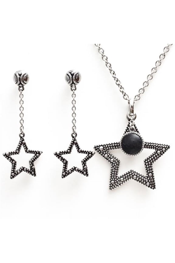 Starlight Jewelry Set - Black Marble