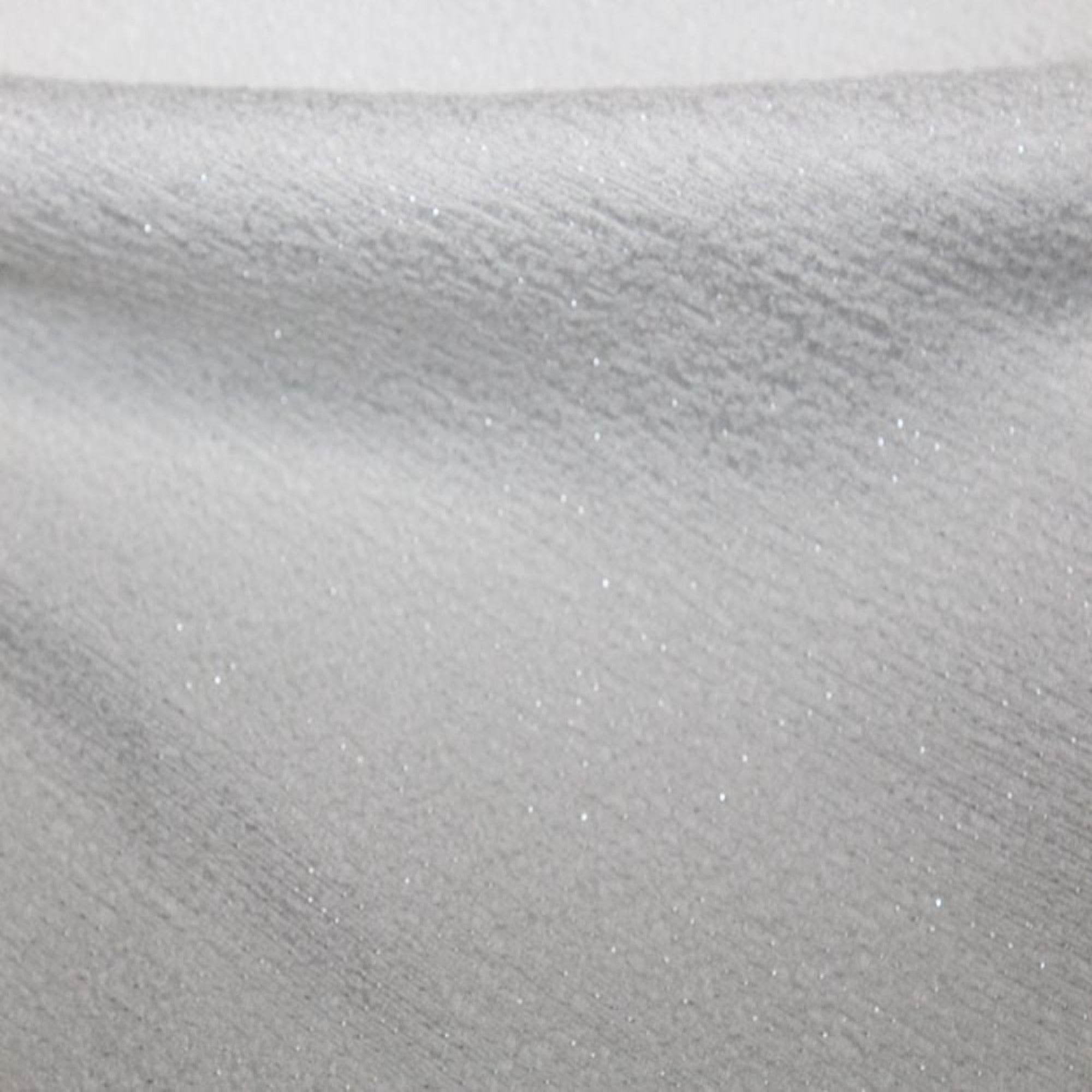 Starlight Metallic Fabric with a Glitz , 118 Inch. in Width | Home Decor, White / Cut by the Yard