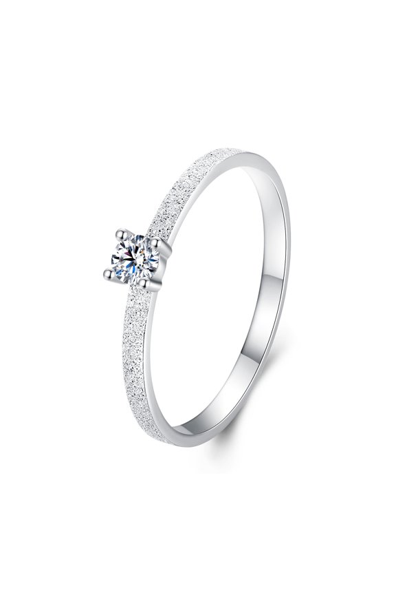 Starlight Moissanite Ring  ,Sterling Silver Jewelry for Women