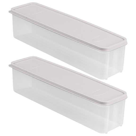 Starlight/Pasta Container Noodle Food Storage Spaghetti Keeper Box with White Cover 2 Pc