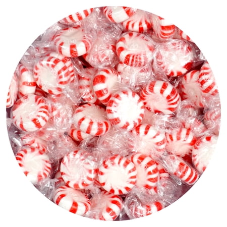 Starlight Peppermint Candy, 5 Pound Bulk Candy (Approx. 375 pcs.), Individually Wrapped Peppermint, Starlight Mints