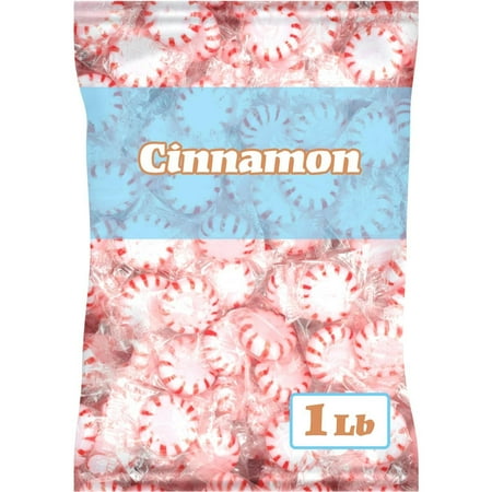 Starlight Peppermint Cinnamon Candy, Individually Wrapped, 1 Pound Bag