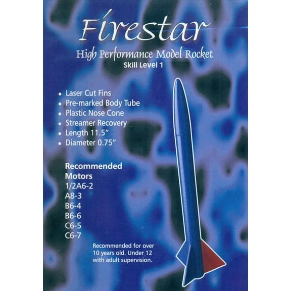 Starlight Rockets Firestar Model Rocket Kit