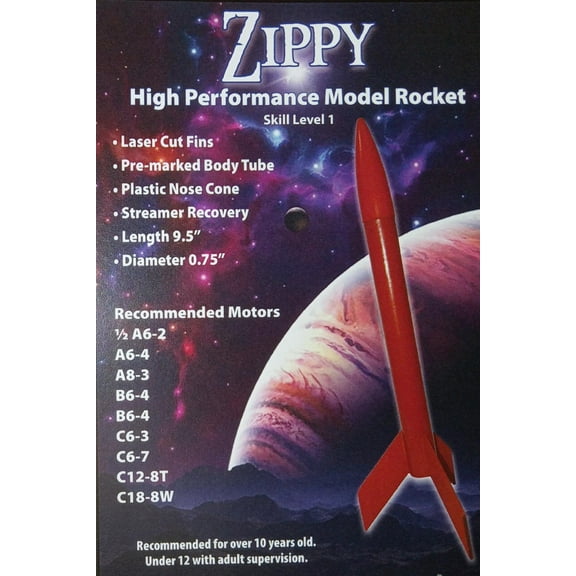 Starlight Rockets Zippy Model Rocket Kit