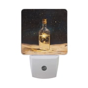 Starlight in The Bottle LED Night Light with Smart Sensor Plug Into Wall Dusk to Dawn 2 packs