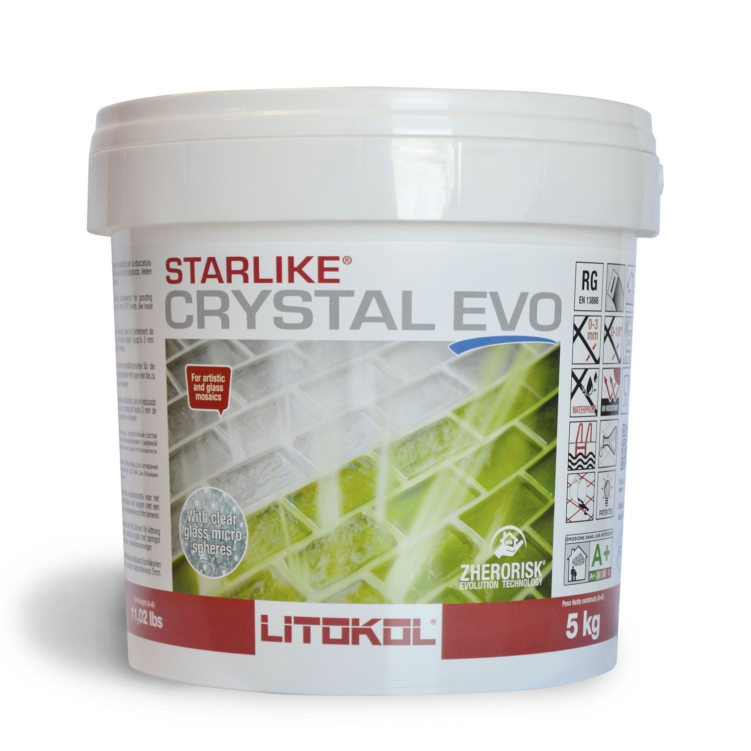 Starlike Crystal EVO 11 lbs Translucent Glass Epoxy Grout