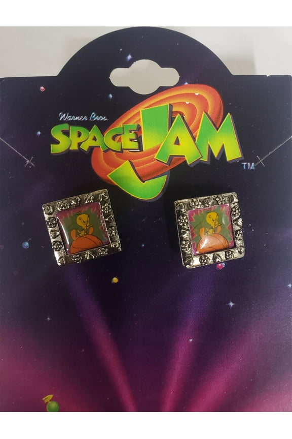 Starline Looney Tunes Space Jam Jewelry - Tweety Bird Pierced Earrings 1037
