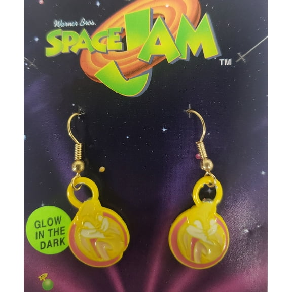 Starline Space Jam  Looney Tunes Pierced Earrings Bugs Bunny Sexy Girlfriend "Lola" Glow In the Dark
