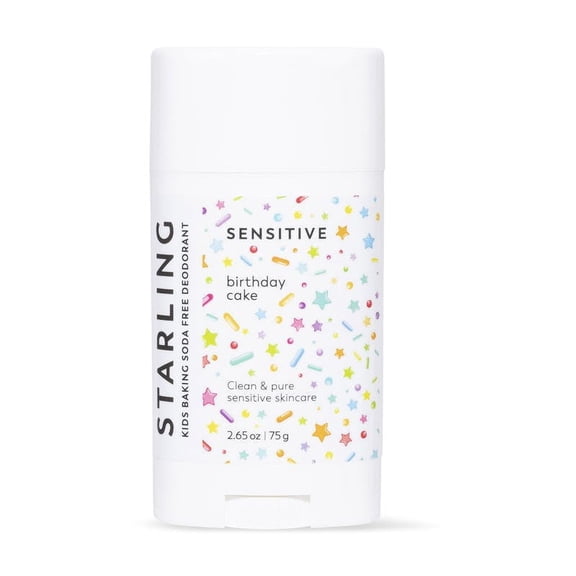 Starling Skincare Birthday Cake Sensitive Kids Aluminum Free Deodorant