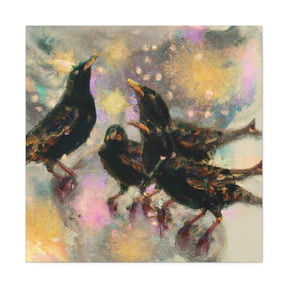 "Starlings in Baroque" - Canvas