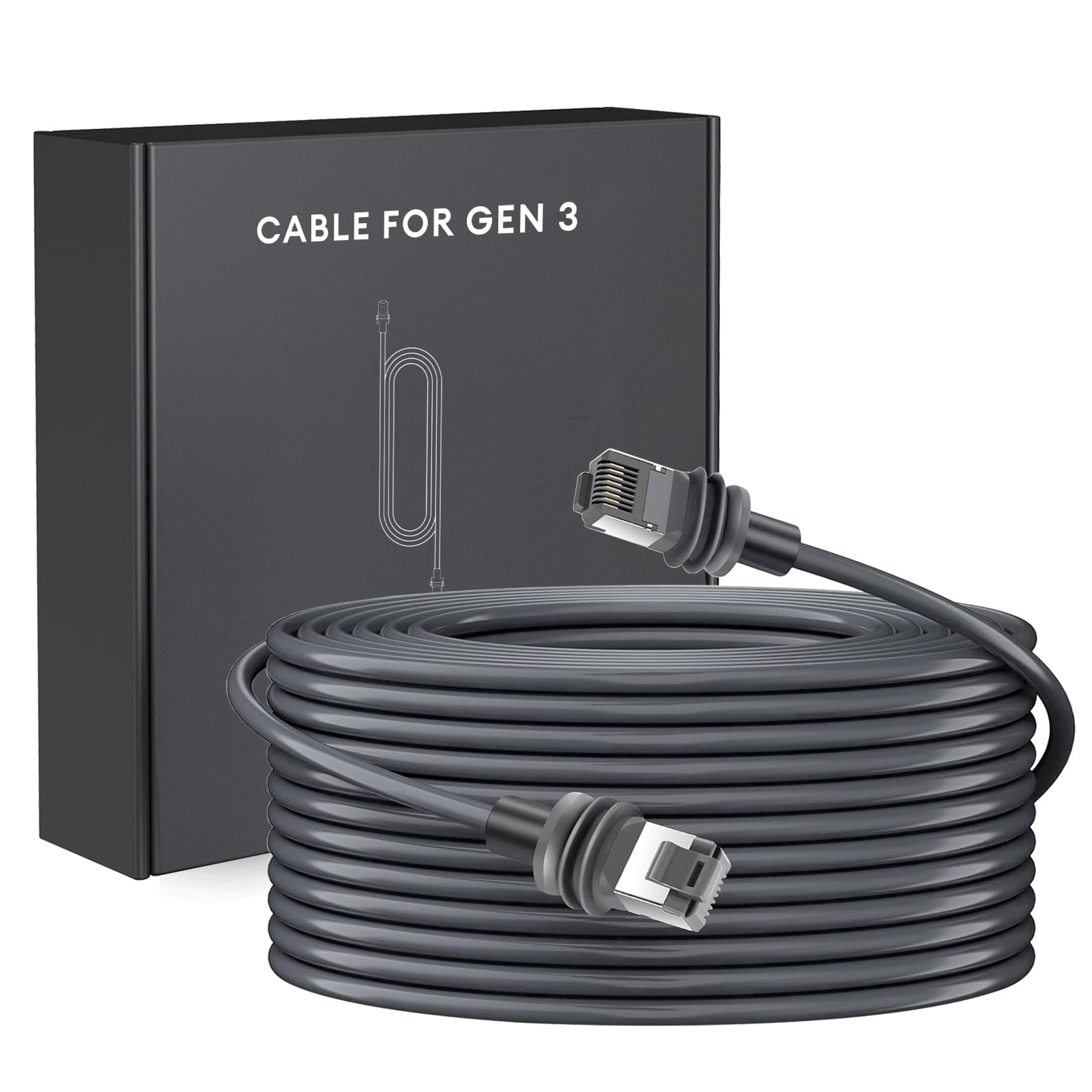 Starlink Cable Gen 3 50FT, High-Speed Satellite Ethernet Replacement Extension Network Cable, Weatherproof LAN Internet Routing Wire for Gen 3 Router