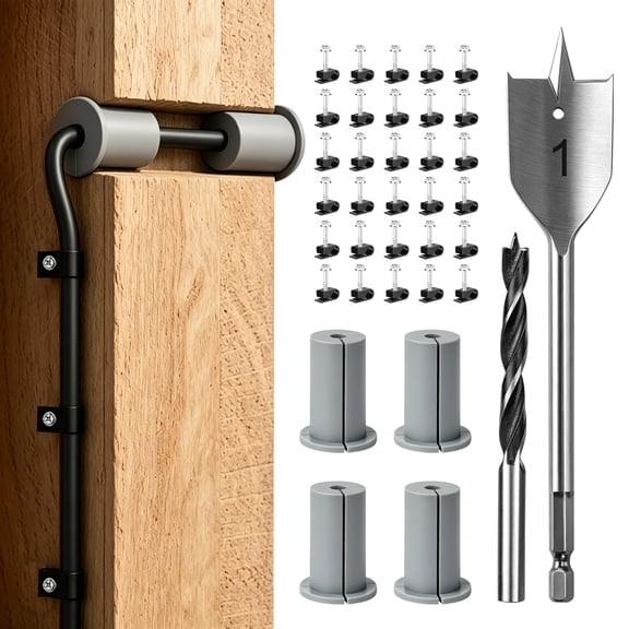 Starlink Cable Mounting Kit, EEEkit Starlink Cable Routing Kit Starlink Roof Mount Accessories with 1" Spade Drill Bit & 60pcs Wall Wire Clips