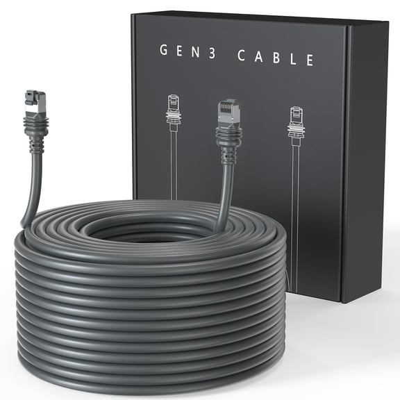 Starlink Cable Starlink Gen 3 Cable, 150FT Starlink Replacement Cable, Upgrade Waterproof Starlink Cable Replacement for Starlink Rectangular Satellite Gen3 V3 Cable