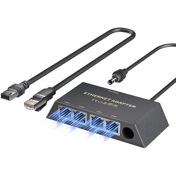 Starlink Gen 3/Mini Ethernet Adapter Multi Ports Starlink Mini Ethernet Cable Network Adaptor 4 RJ45 Outputs Simultaneously Up to 1 Gbps
