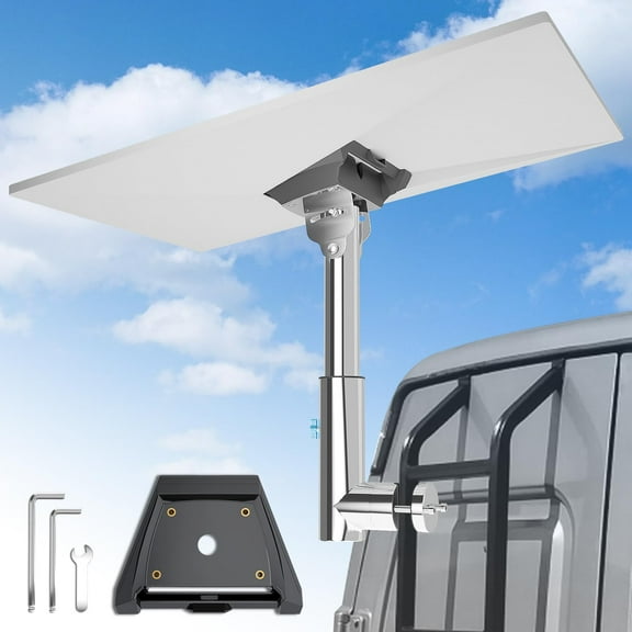 Starlink Gen 3 Mount for RV Ladder, Starlink Mounting Kit Gen 3 with 0-30 Adjustable Starlink Gen 3 Pipe Adapter