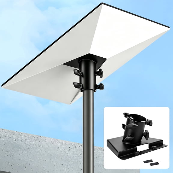 Pipe Adapter for Starlink Gen 3, Pole Mount Bracket Compatible with Starlink Standard Dish V3/4/4X, Fits 1.1”–2.1” Pole, Roof Wall Mount Installation Kit