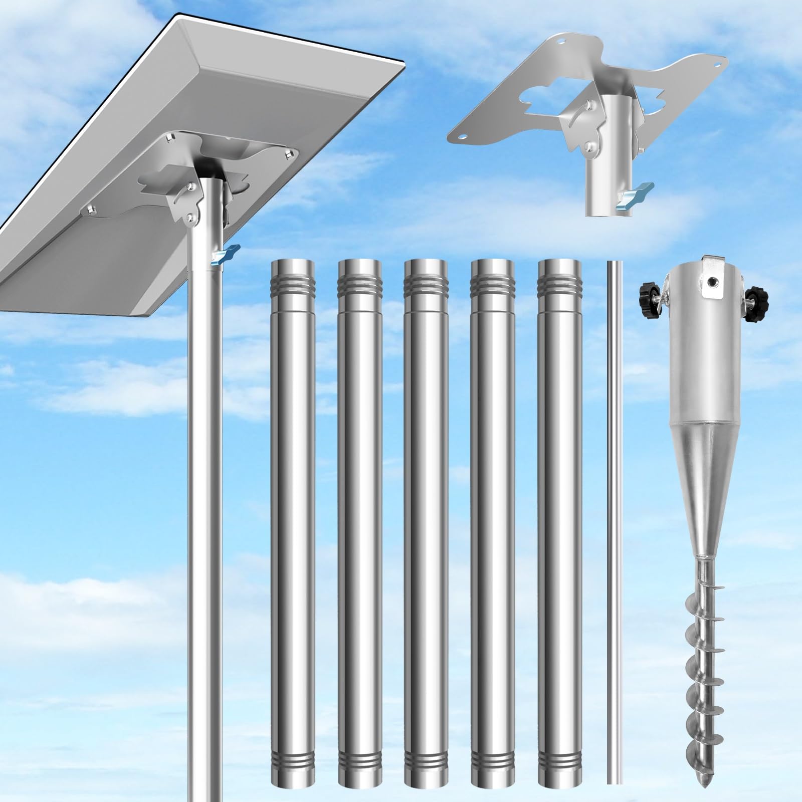 Kit Di Montaggio Verticale Per Starlink Gen 3 – Supporto Da Tetto Antiruggine, Adattatore Per Palo, Installazione Stabile In 2 Passi