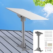 Kidsjoy Adjustable Starlink Gen 3 Mount, Heavy Duty Carbon Steel Roof Wall Mount with 45-135  Tilt for V3 Standard Dish, Gray