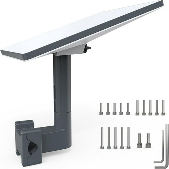 Starlink Gen 3 Roof Pipe Clamp Mount for RV Camper Roof Rack Adjustable Aluminum Outdoor Pole Bracket for Starlink V3 Flat Dish with Tools Fits 0.78-1.96in Poles