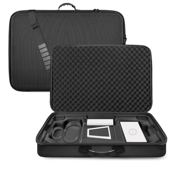 Starlink Gen 3 Standard Hard Shell Computer Hardware Carrying Case with Custom Internal Partitions for Starlink Gen 3, Waterproof, Black