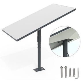 Starlink Gen 3 T-Shape Pole Mount Bracket Roof & Wall Installation Kit for Flat Dish Waterproof Rustproof with Screws & Cable Channel 9.8" Tube