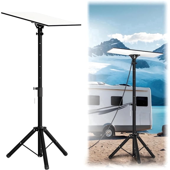 Starlink Gen 3 Tripod Mount, Adjustable Height and Tilt for Better Signal, Satellite Internet Kit Pole Mounting Kit with Starlink Pipe Adapter, Compatible with Starlink Standard & Enterprise Dish