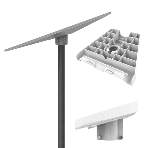 Starlink Gen3 Pipe Adapter for Starlink V3 Standard Dish Antenna, Starlink Gen3 Pole Antenna, Starlink Gen 3 Mounting Kit, White (White )