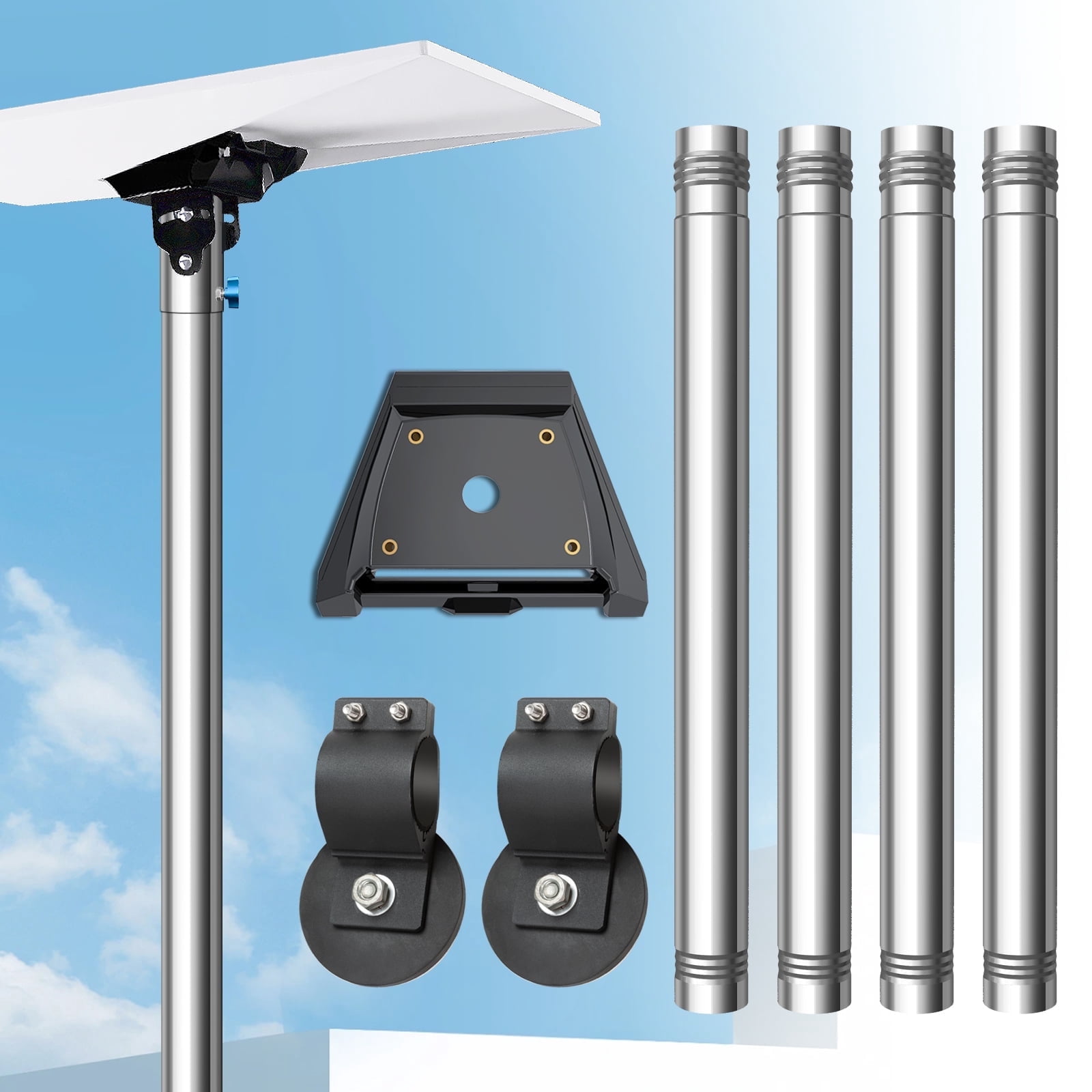 STARLINK V4 スタンダードキット アンテナセット　（専用マウント付き） Starlink Standard 4/4X Pole Mount Kit, Starlink RV Mounting Kit