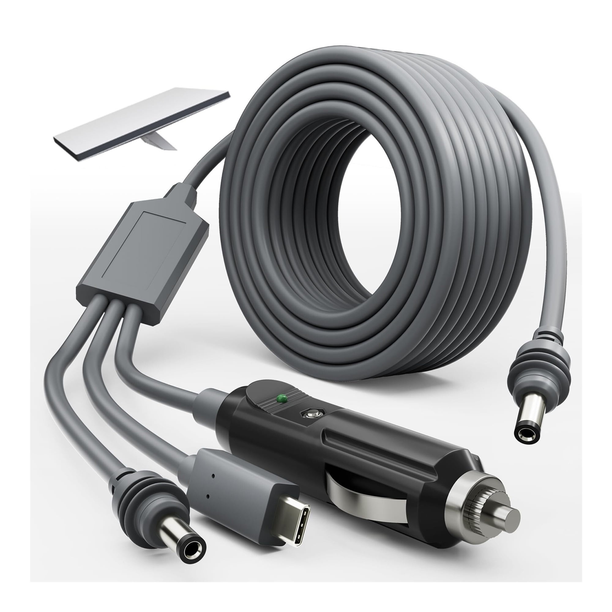 Starlink Mini 3 in 1 DC Power Cable 16.4FT, 100W+ USB C 12-24V Cigarette Lighter Plug and DC Male Power Cable Cord for Starlink Mini, Plug and Play Starlink Mini Accessories 3M