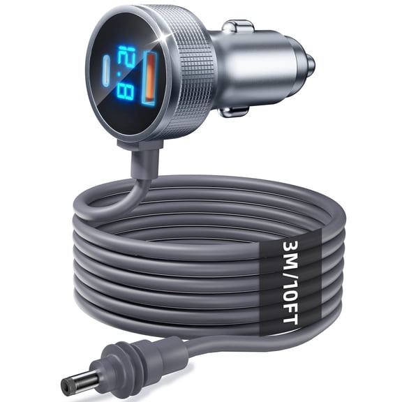 The Starlink Mini Cable, 3-in-1 Starlink Mini Car Adapter with 10FT DC Power Cord, 12-48V Cigarette Lighter USB-C PD 45W and USB-A QC 18W Fast Charging Ports for Cars, SUVs, Trucks & RVs