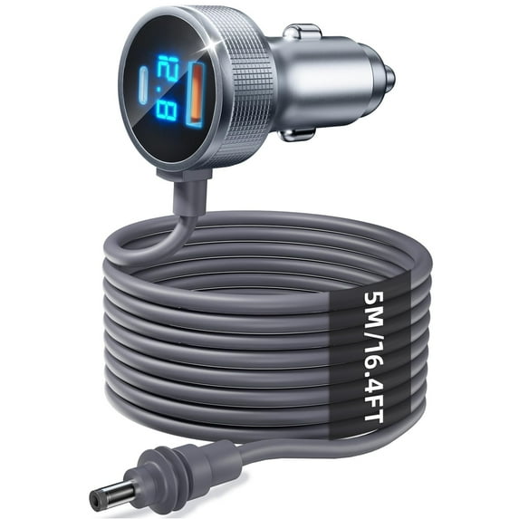 The Starlink Mini Cable, 3-in-1 Starlink Mini Car Adapter with 10FT DC Power Cord, 12-48V Cigarette Lighter USB-C PD 45W and USB-A QC 18W Fast Charging Ports for Cars, SUVs, Trucks & RVs