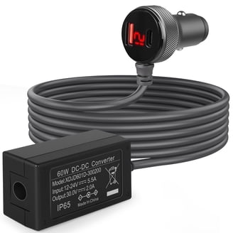 car cigarette connect Car Cigarette Male Plug to 5.5 x 2.5mm Male or Female Barrel Connector  Adapter with 5V USB Port