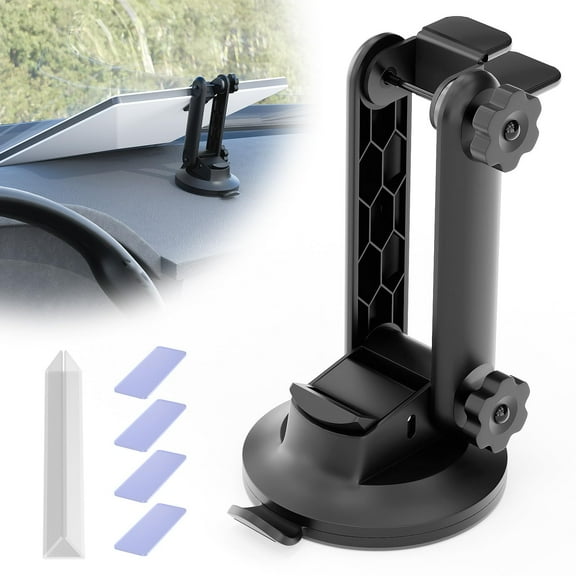 Starlink Mini Car Dashboard Mount with Strong Suction Cup, Dual-Axis Angle Adjustment, Stable Hold for Bumpy Roads