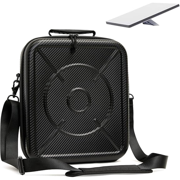 Starlink Mini Case, Shockproof Travel Organizer Carrying Bag for Satellite Dish & Accessories, Starlink Mini Protective Cover with Shoulder Strap, Custom Fit, Perfect for Outdoor, Camping, Black