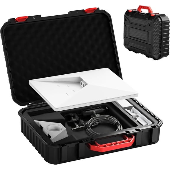 Starlink Mini Carrying Case Waterproof Portable Protective Case for Starlink Mini Accessories Kit Ideal for RV, Travel, Camping