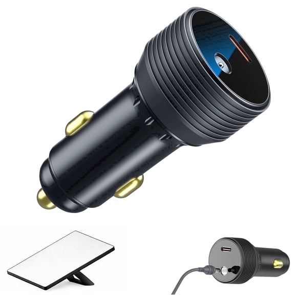 Weststar Starlink Mini Car Adapter, 12V/24V to 30V DC Step Up Converter, 2-in-1 Car Charger with USB-C,Black, Ideal for RV, Trailer, Boat, Truck
