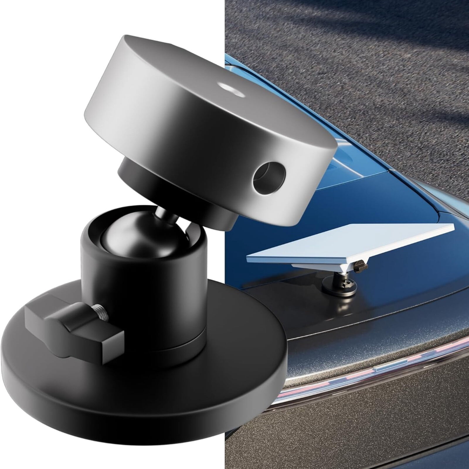 Linkoostar Starlink Mini Magnetic Roof Mount - No-Drill Mounting Kit For RV, Van, Boat, Truck (White, ABS+PC)