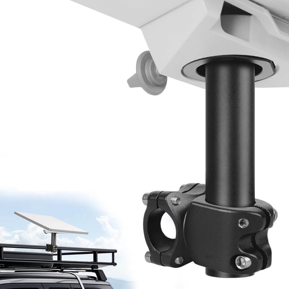 Starlink Mini Mount Kit for RV, Boat & Balcony  Waterproof Aluminum Bracket, Adjustable Rail Mount for 22-28mm Pipes, Outdoor Installation
