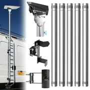 Starlink Mini Pole Mount, 8 Ft Starlink Mounting Kit Starlink Mini with RV Ladder Mount, Removable Stainless Steel Pole, Fits 1 inch Ladder Rails, Starlink Mini Car Mount