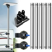 Starlink Mini Pole Mount, Lymorexan 8 Ft Starlink Mimi Mounting Kit with 4.5" Suction Feet/Adjustable Starlink Mini Pipe Adapter/Removable Stainless Steel Pole, Included for Camper/RV/Outdoor