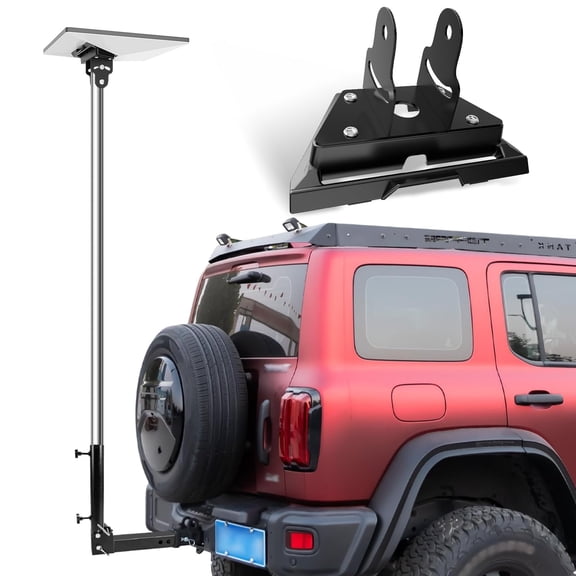 Open Box Starlink Mini Pole Mount, Starlink Mini Trailer Hitch Mount Kit, Fits 2 In Square Receiver Tube Opening