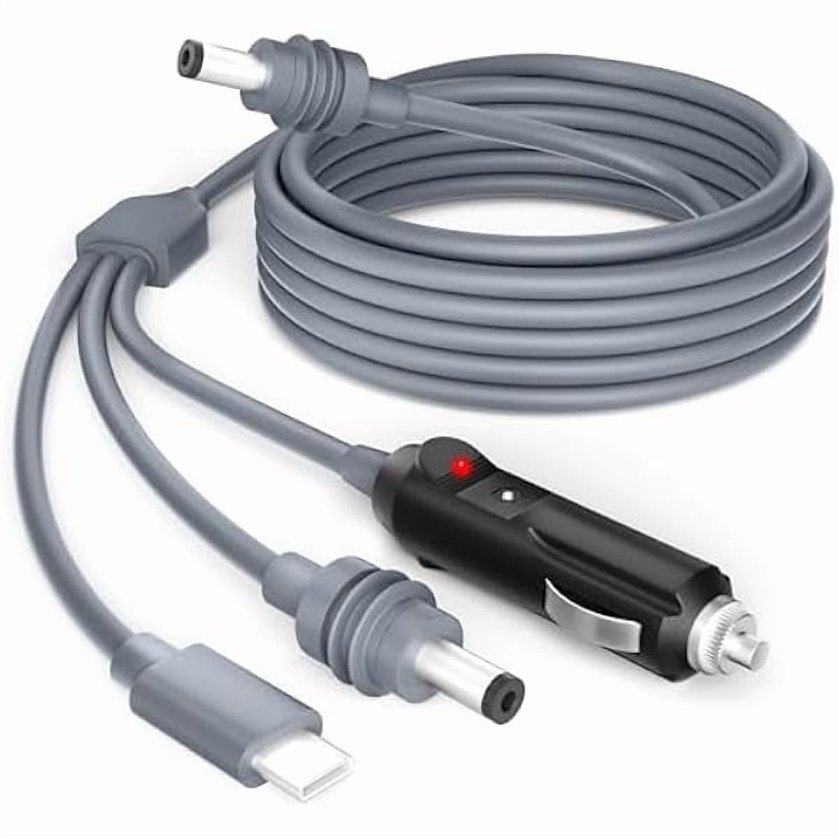Starlink Mini Power Cable Cigarette Lighter, Starlink Mini USB C to DC Power Cable for Starlink Mini Accessories 3 in 1 10FT Starlink Mini Cigarette Lighter/Type-C/DC to DC Power Cord 5.5*2.1mm 18AWG