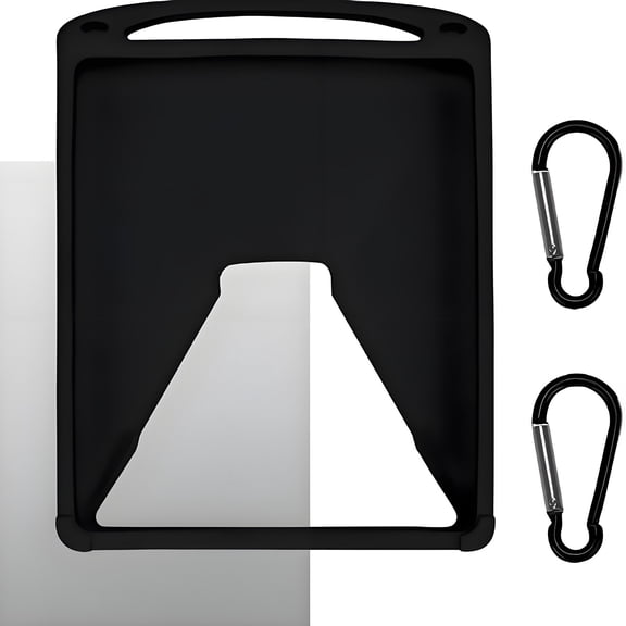 Starlink Mini Silicone Protective Case with Handle, Shockproof Waterproof Outdoor Cover for Travel, Hiking, and RV Use – Includes Carabiners, Full Signal Access, Black or Light Grey